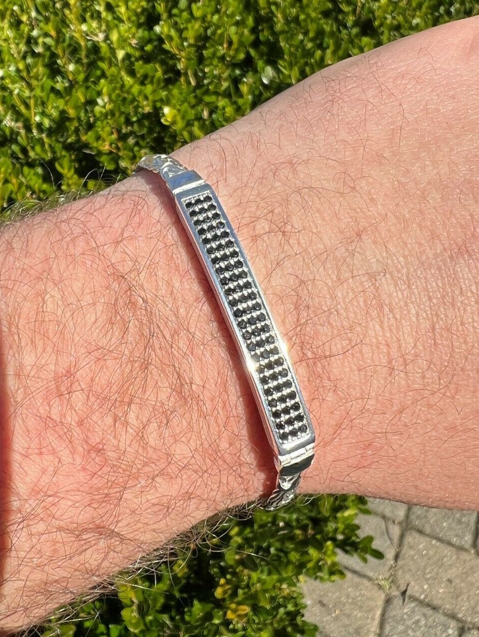 Tanishq silver bracelet for hotsell mens