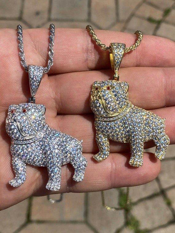 Bulldog pendant gold hot sale