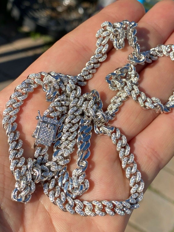 6mm Iced Out Cuban Chain – Different Drips