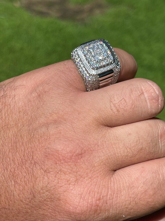 Men's moissanite rings deals