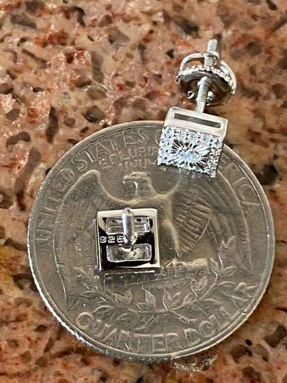 Men's Women's 925 Sterling Silver Iced Out Hip Hop Small
