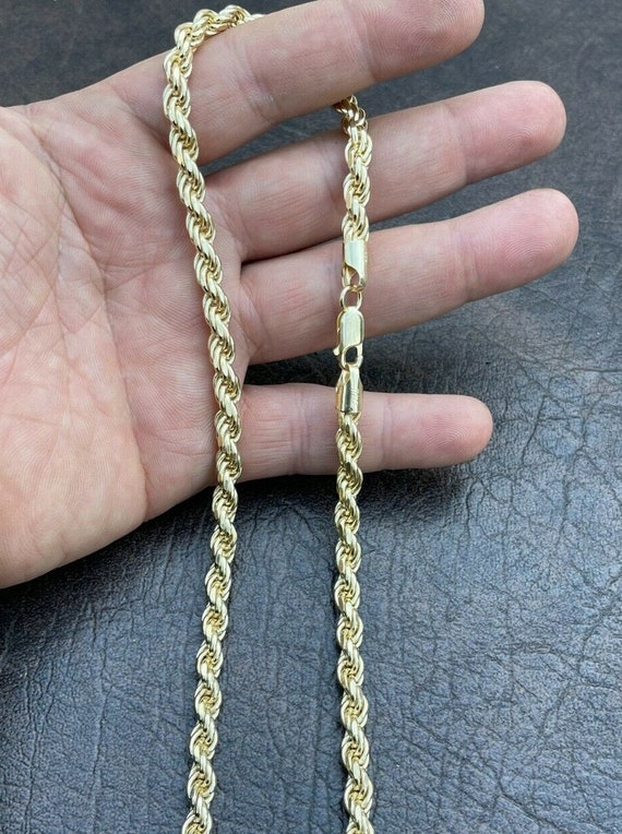 Men's 6MM 14k Gold Over Real Solid 925 