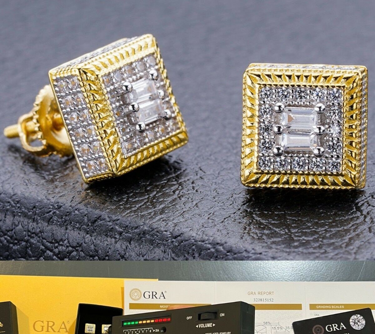 Orecchini A Cerchio Con Attacco A Scattino Con Zirconi A Spola E Tondi Placcati Oro Bianco In Argento 925 - Foto 4