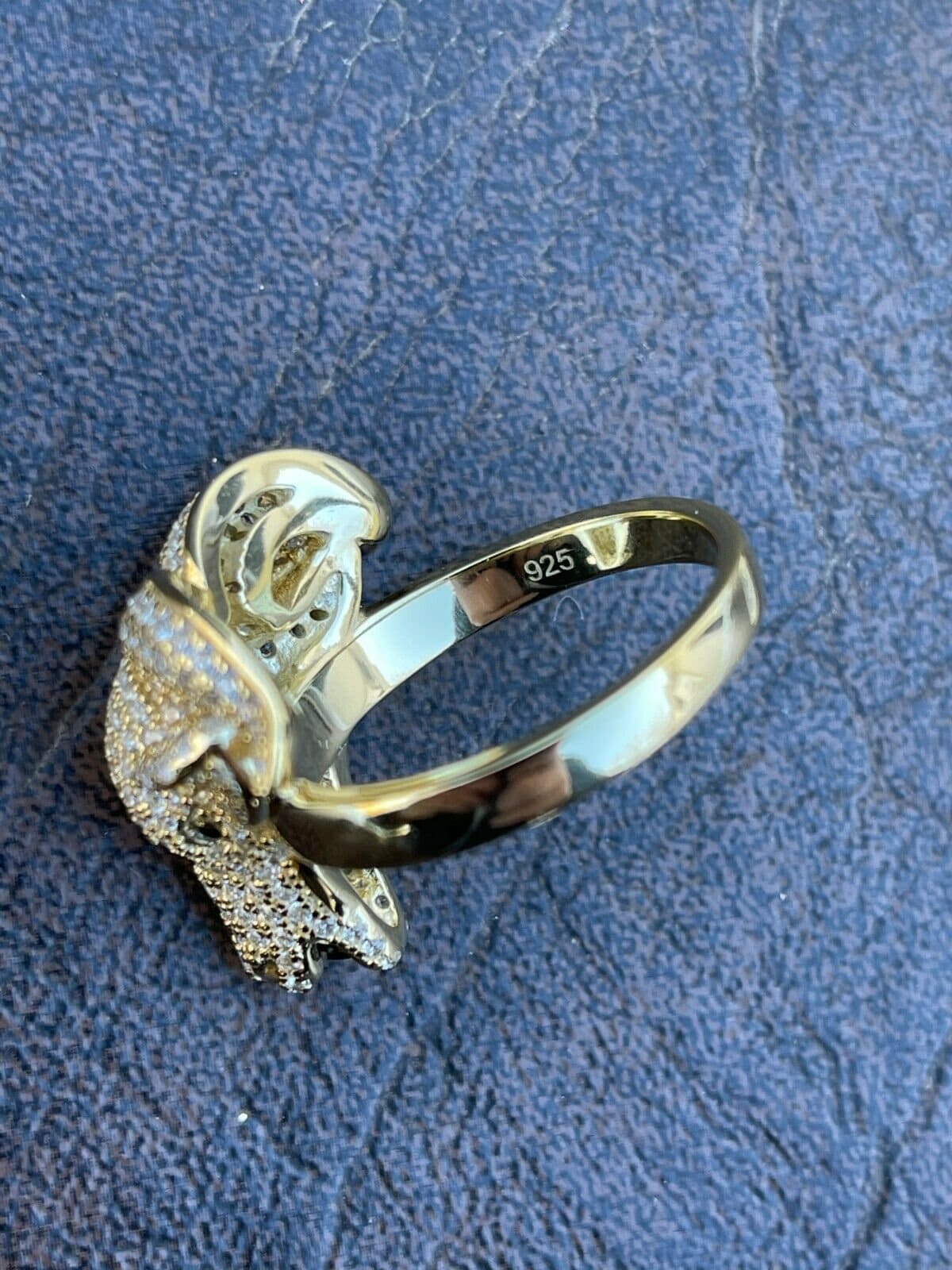 Custom Made GOAT Ring 14k Yellow Gold Over Solid 925