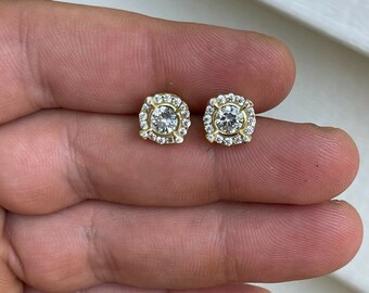 Orecchini Hip Hop Ghiacciati Da Uomo Ghiacciato - 925 Argento Sterling - Foto 10