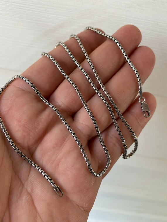 2mm silver box sale chain