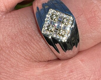 Men's or Women's Real Solid 925 Sterling Silver Iced Out