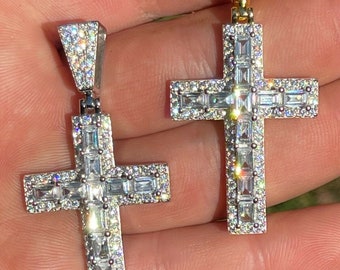 Croce Ortodossa Argento 925 Placcato Oro Battesimo Croce Ortodossa In Argento 925 Placcata Oro