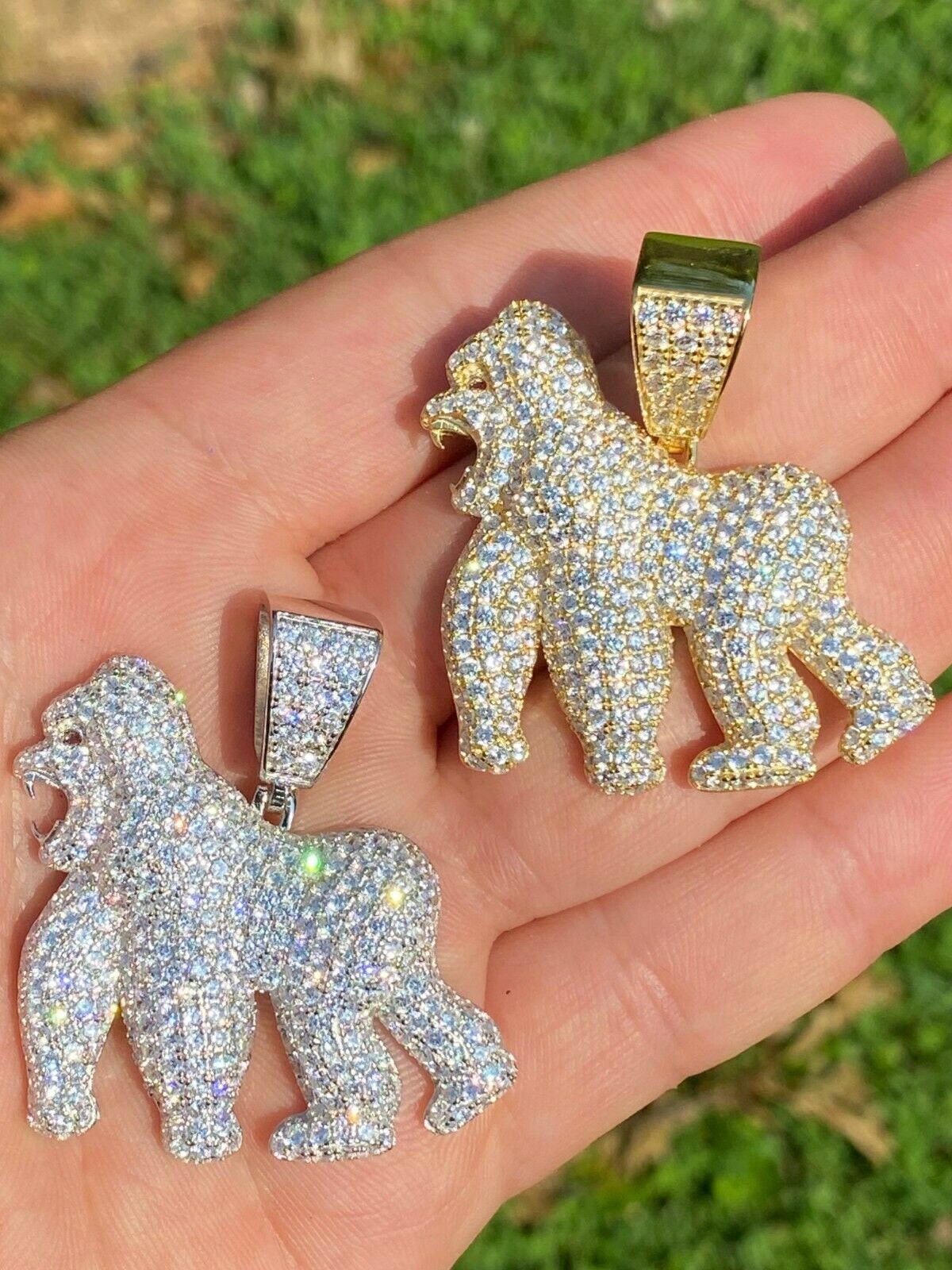 Iced out gorilla chain best sale