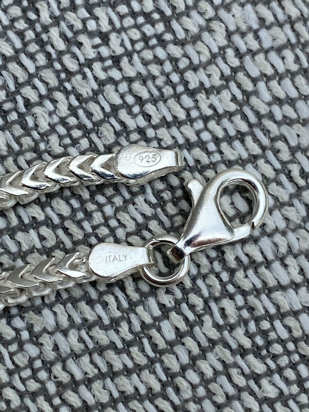 Men's Women's Solid 925 Sterling Silver Franco Bracelets 2.5