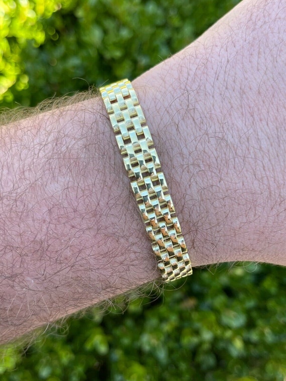 Men s 10mm 14k Gold Vermeil Over Solid 925 Sterling Silver Plain