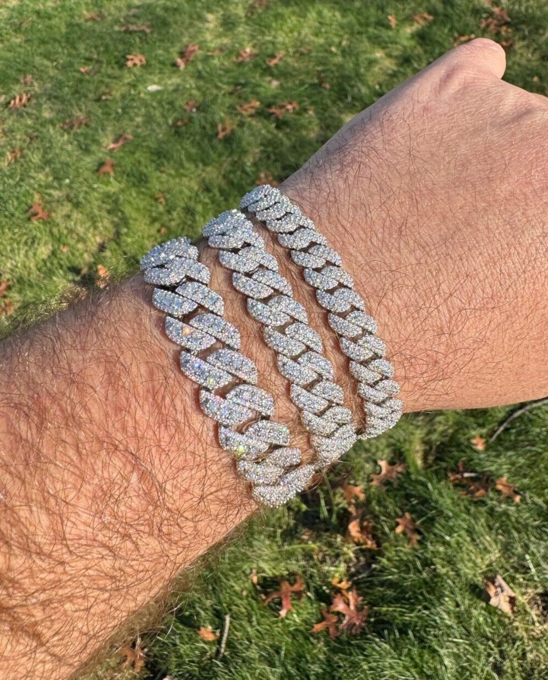 アクセサリー NEW STANDARD Gradation Bracelet M Moissanite Tennis Bracelet 5.5 to 19.5-Carats GRA Lab