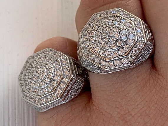 Greek Key Ring | Sterling Silver Rings | King Ice Sterling Silver / 14K Vermeil / 7