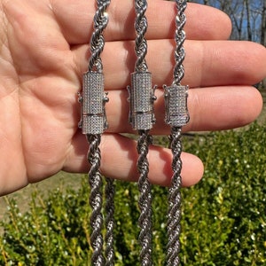 Diamond lock for rope chain ice out best looking ..custom