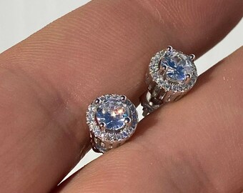 Orecchini Hip Hop Ghiacciati Da Uomo Ghiacciato - 925 Argento Sterling - Foto 8