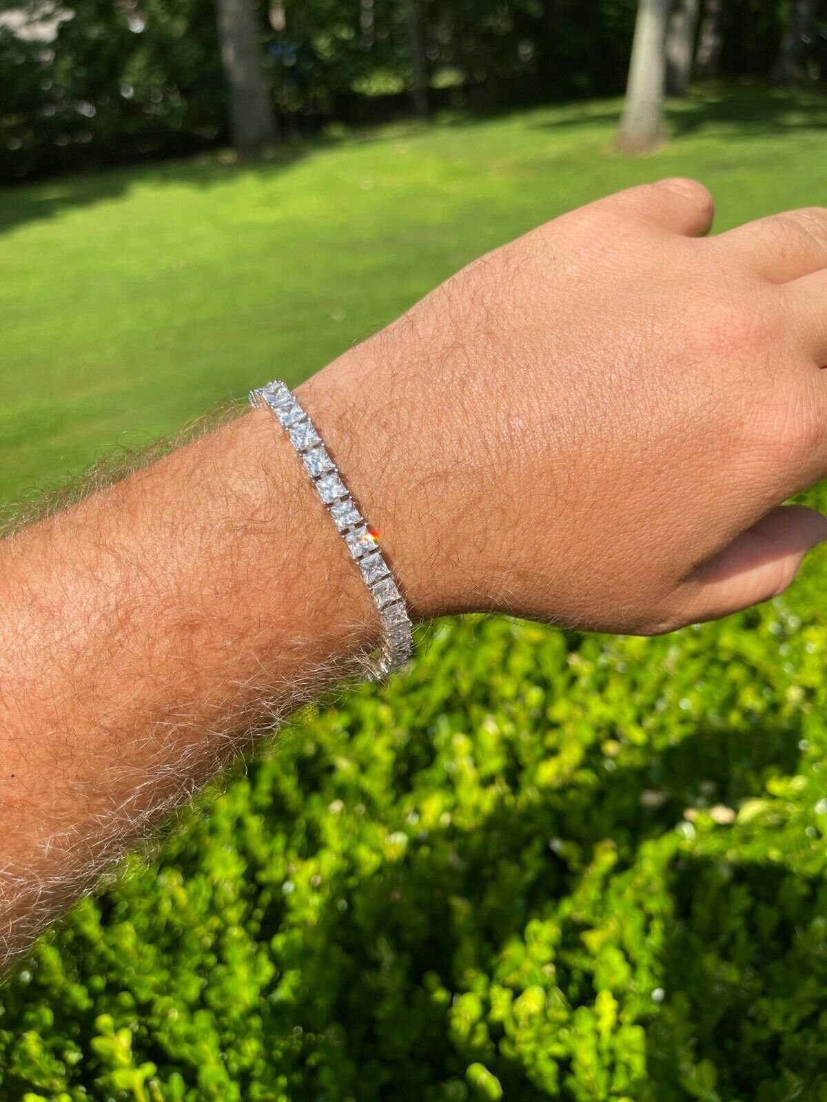 Bracciale Tennis Luxury Zircone Colorato In Argento 925 - Sara Rizzotti - Foto 5