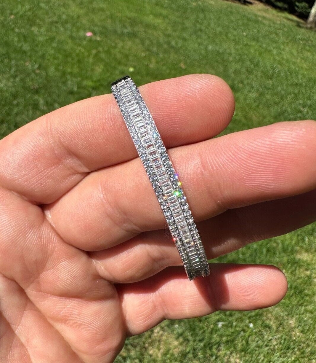 Bracciale Grumette Argento 925 Con Zirconi Bisu' Bologna - Foto 7