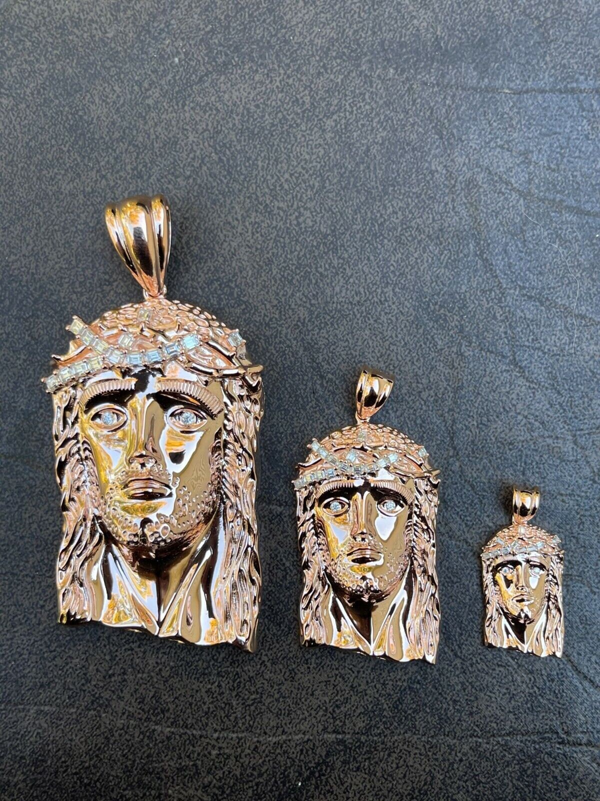 Nuova Collana Con Ciondolo Testa Di Gesù Religioso Moissane - Foto 9