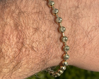 4mm-14mm Perline Braccialetti In Argento Sterling 925 Catena - Foto 14