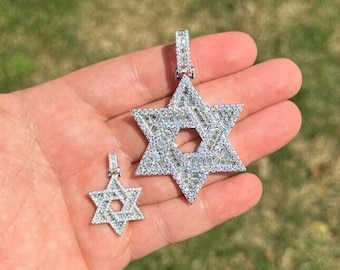 Star of david pendant cheap diamond
