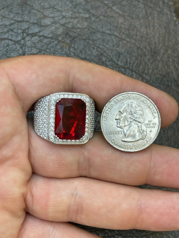 Men's Custom Made Solid 925 Sterling Silver Super Iced Out