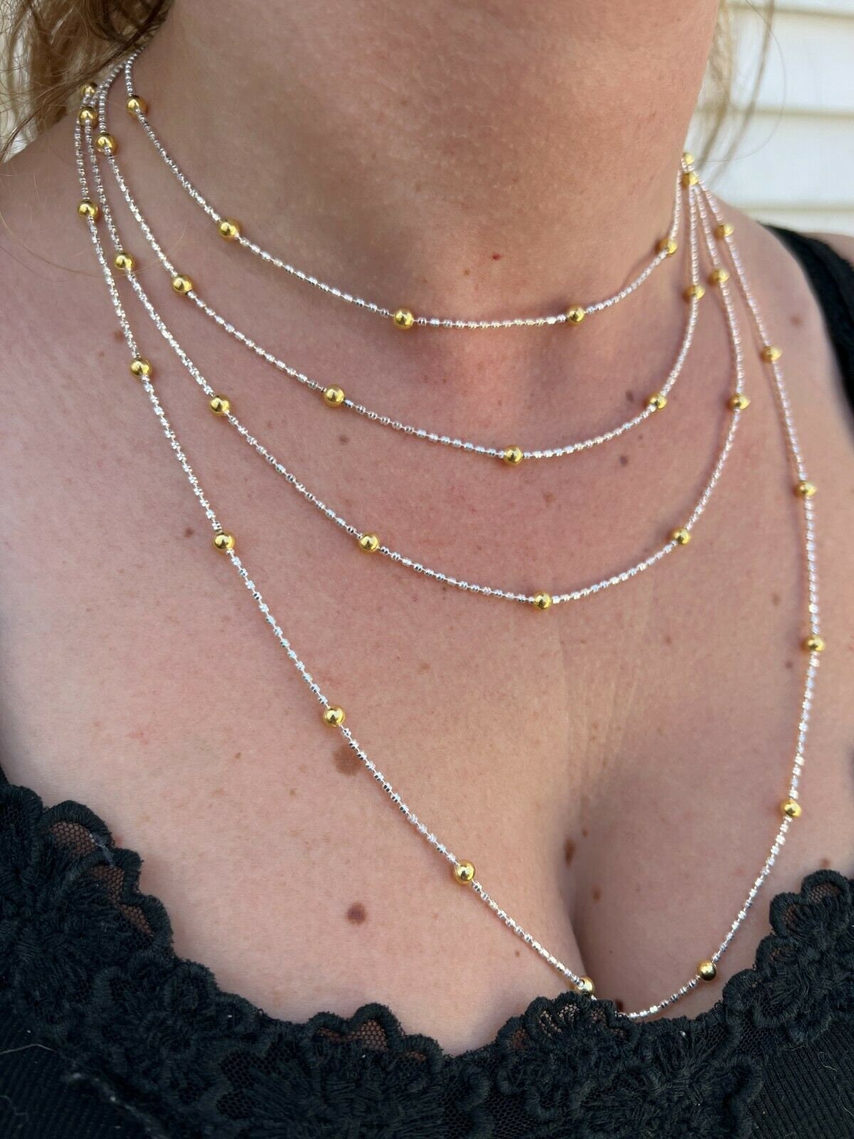 ネックレス・ペンダント ROMANTINUER SN88 NECKLACE DOUBLE BALL CHAIN Roberto Coin 