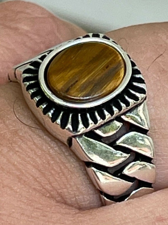 Tiger Eye Ring w/Braid Bezel Tiger Eye Ring w/Braid Bezel