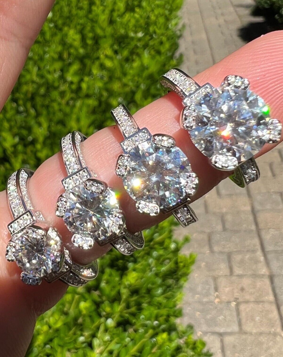 Wedding Band Sets For Couples Piece Ring Set Wedding Engagement