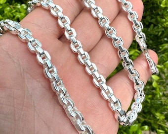 925 スターリングシルバー 30 インチ ケーブル ロロ リンク チェーン