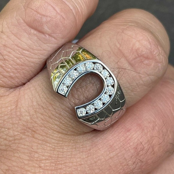 Diamond Horseshoe Pinky Ring - Etsy