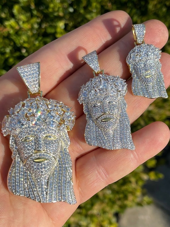 Ciondolo Ultima Cena Grande Gesù Ghiacciato Bling Zircone Color - Foto 5