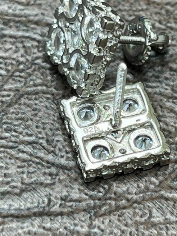 Orecchini In Argento 925 Con Zirconia Cubica 6 Mm – Tondi Taglio Diamante, Ipoallergenici, Bianco
