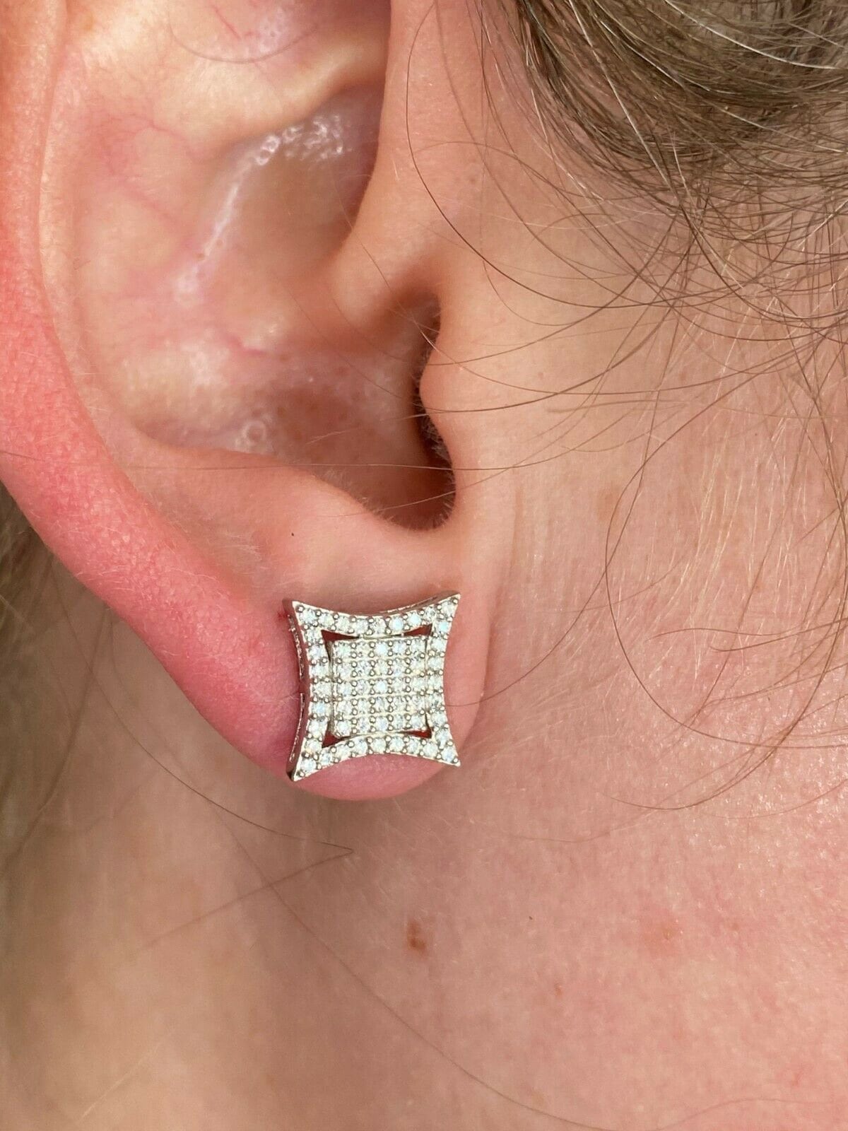 Orecchini 2025 Di Lusso Hip Hop Con Taglio Rotondo Con - Foto 8