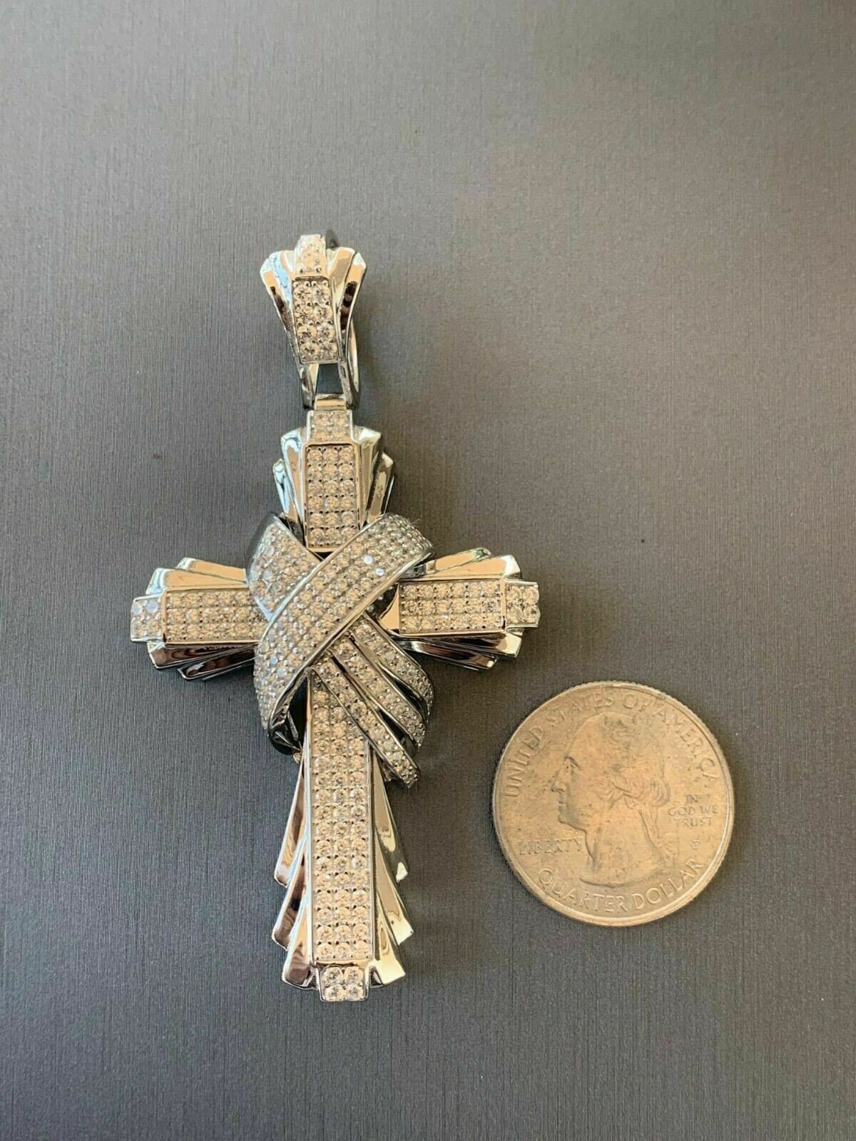 Ciondolo Croce CZ In Argento Sterling Articolo N. 1049 - Italia - Foto 4