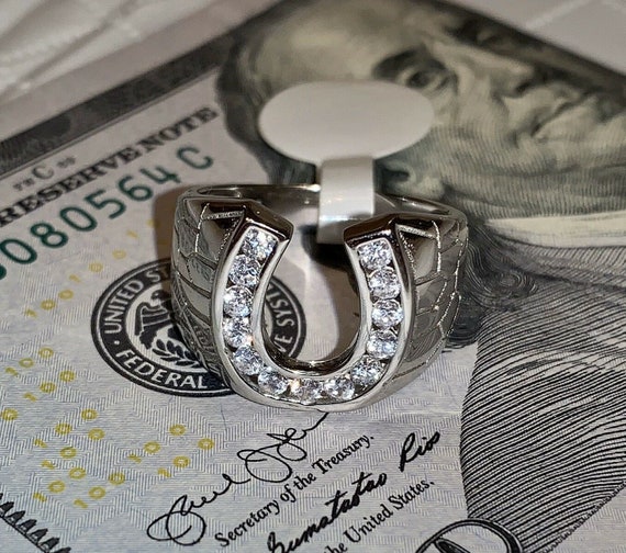 Men's or Women's Real Solid 925 Sterling Silver Iced Out