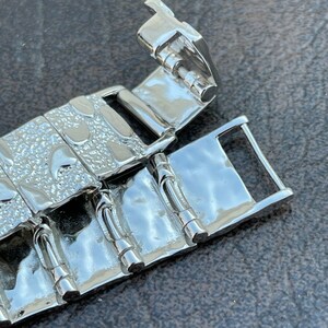 Men's Solid 925 Sterling Silver Mens Nugget Bracelet Heavy 8mm 12mm 16mm, Rapper, Hip-Hop image 8