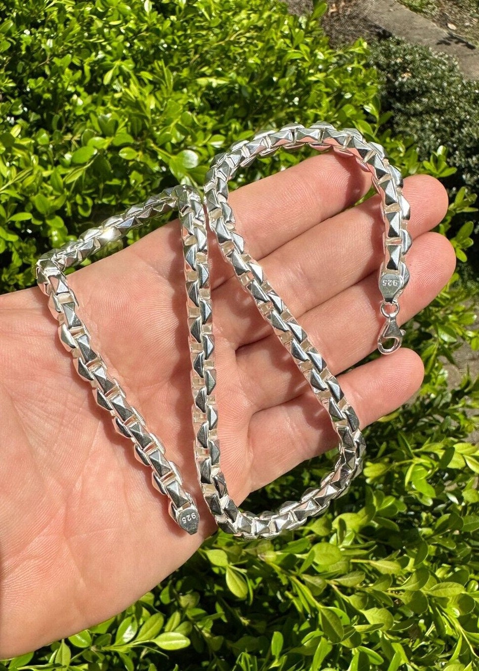 Men's Chain / Silver 8mm Rolo Chain Necklace for Women or Men