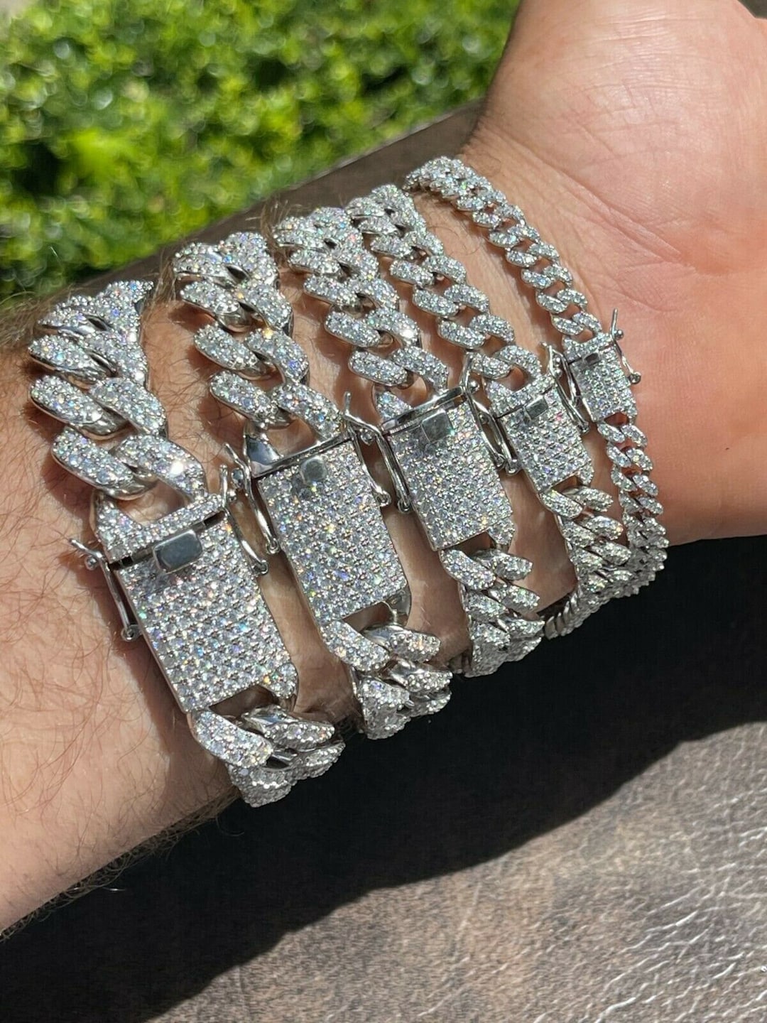 Diamond bracelet Monogram Style - ALOve
