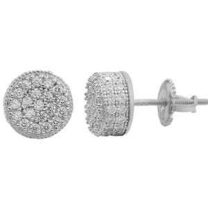 Diamond Cluster Stud Earrings, Small