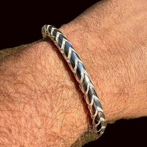 Men&#39;s 7mm Round Franco Bracelet with Box LockSolid 925 Sterling Silver, 7&quot;, 8&quot;, 8.5&quot; & 9&quot; Lengths
