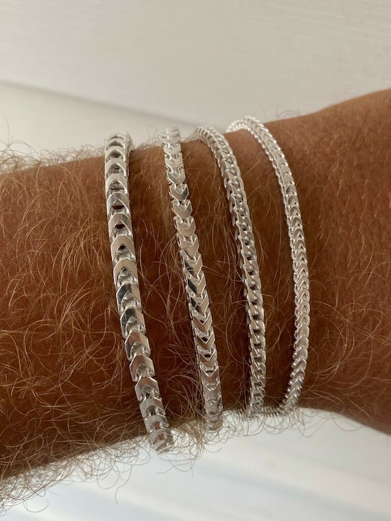 DHgate.com:Sterling Silver and Moissanite 2-Row Cuban Link