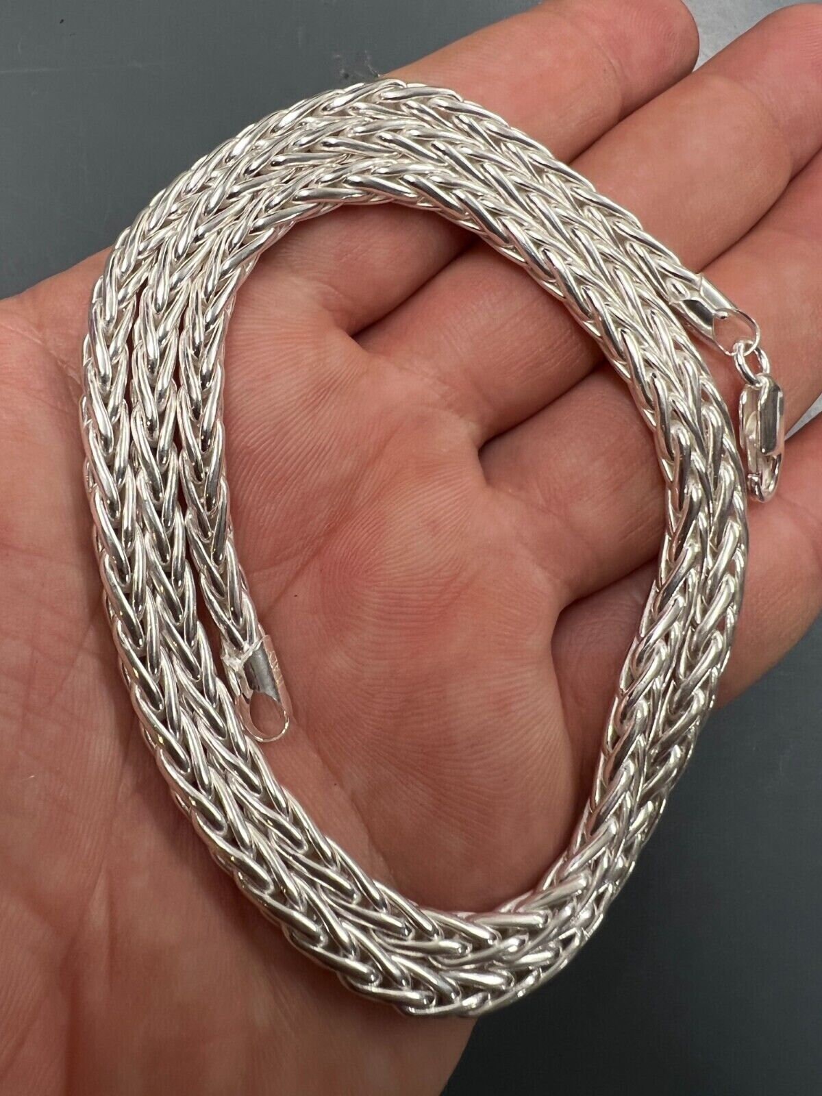 Aperto Twist Pendente Ovale Argento Sterling Massiccio 925 Marcato