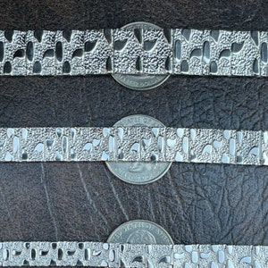 Men's Solid 925 Sterling Silver Mens Nugget Bracelet Heavy 8mm 12mm 16mm, Rapper, Hip-Hop image 2