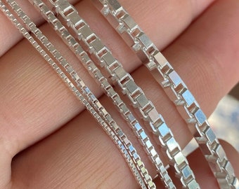 Mens Box Chain Necklace in Sterling Silver, 1.7mm | David Yurman