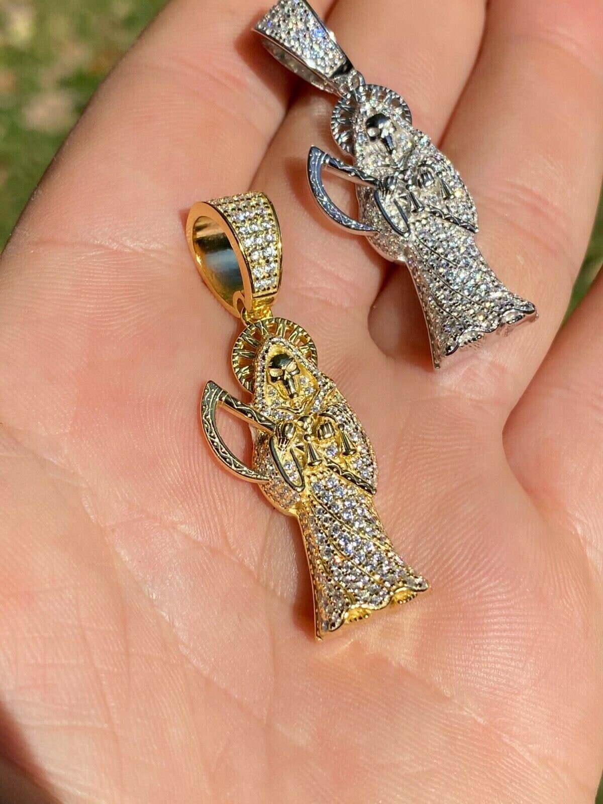 Grim reaper clearance diamond pendant