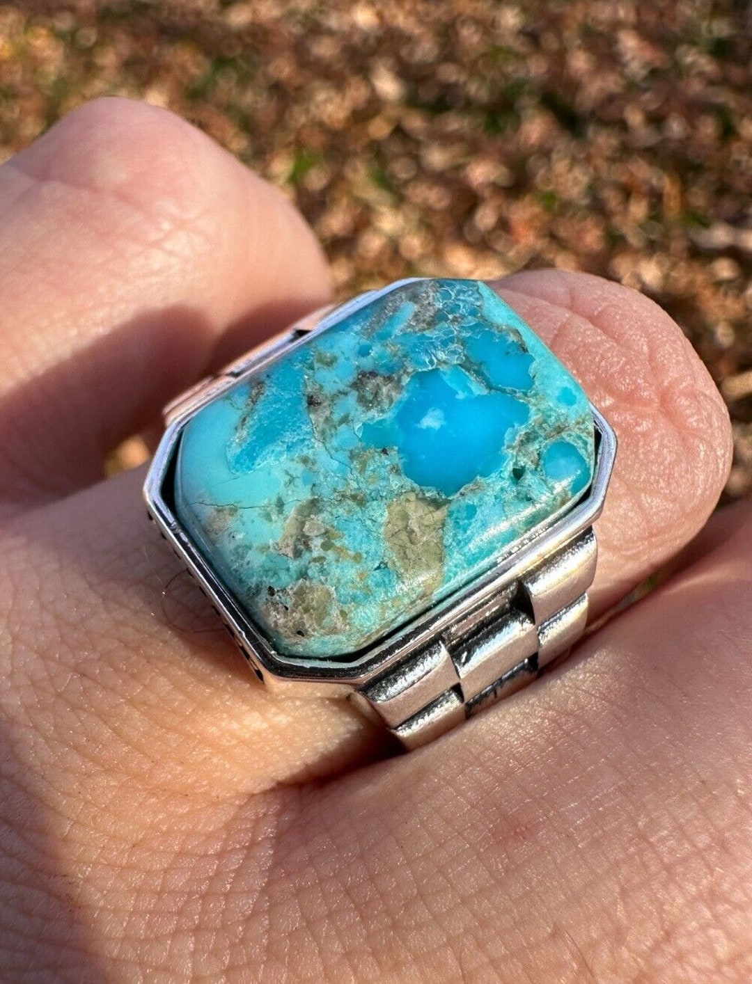 Men's Womens Large Rectangle Turquoise Natural Gemstone Signet Pinky Ring Solid 925 Sterling Silver Oxidized Rhodium Sizes 6-13 Vintage Look - Etsy Men's Womens Large Rectangle Turquoise Natural Gemstone Signet Pinky Ring Solid 925 Sterling Silver Oxidized Rhodium Sizes 6-13 Vintage Look - Etsy