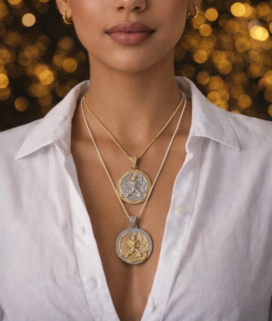 ラウンド用品・アクセサリー 2pac Iced Tupac Euthanasia Medallion Pendant: Sterling Silver, 14k Gold