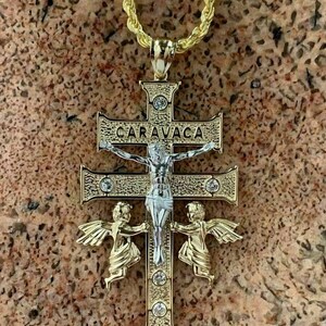 Men's or Women's Real Solid 925 Silver Cruz De Caravaca Cross Pendant 2