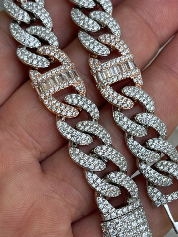Baguette cuban 2024 link bracelet