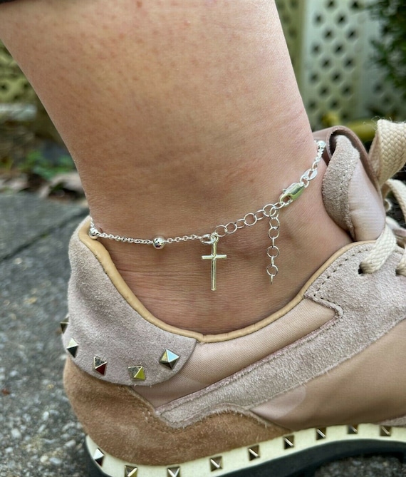 COLLANA ROSARIO DONNA MY SAINT ARGENTO E CROCE CON CRISTALLI - Foto 9